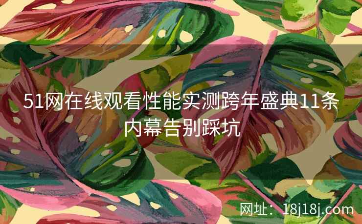51网在线观看性能实测跨年盛典11条内幕告别踩坑