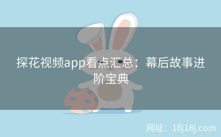 探花视频app看点汇总：幕后故事进阶宝典